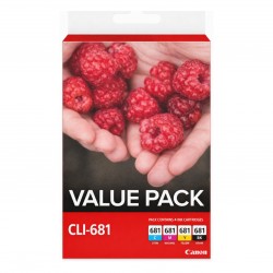 4 Pack Canon CLI-681 Genuine Ink Cartridges