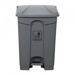 CleanLink Rubbish Bin With Pedal Lid 45L Grey