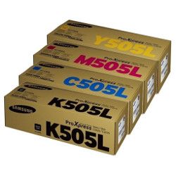 Samsung CLT-505L 4 Pack Bundle (Genuine) Samsung CLT-505L 4 Pack Bundle (Genuine)