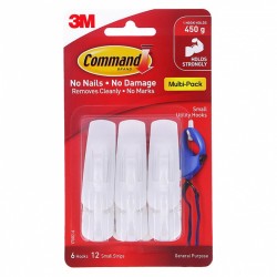 Command 17002-6 Hooks - Pack of 6 - Box of 4