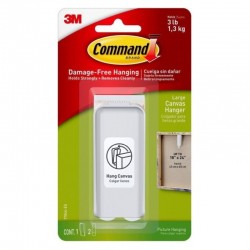 Command 17044-ES Large Canvas Hangers - Box of 4