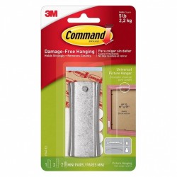Command 17047 Large Metal Universal Picture Hanger - Box of 4