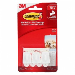Command 17066 Micro Hooks - Pack of 30