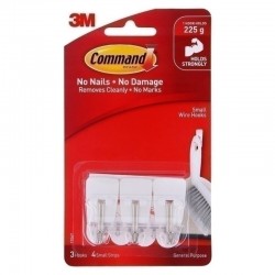 Command 17067 Small Utensil Hooks 3-Pack - Box of 6