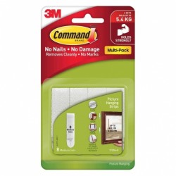 Command Picture Hanger 17204-8PK - Pack of 8