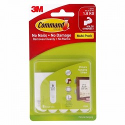 Command 17205 Small Picture Hanging Strips - Value 8-Pack - Box of 4