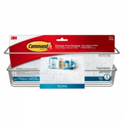 Command BATH31-SN-ES Bath Satin Nickel Caddy