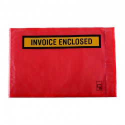 Cumberland Packaged Envelope Invoice Enclosed Red 175 x 115 - Box of 1000