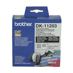 Brother DK-11203 Black on White (Genuine)
