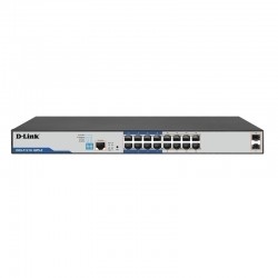 D-Link 18-Port Gigabit Smart Managed PoE+ Switch with 16 PoE+ Ports - 8 Long Reach