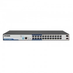 D-Link 26-Port Gigabit Smart Managed PoE+ Switch with 24 PoE+ Ports - 8 Long Reach + 2 SFP Ports