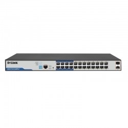 D-Link 26-Port Gigabit Smart Managed PoE+ Switch with 24 PoE+ Ports (8 Long Reach) + 2 SFP Ports
