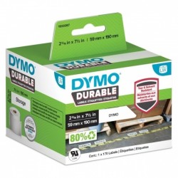 DYMO 1933087 Black on White Durable LabelWriter Label Roll - 59mm x 190mm, 170 Labels