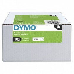 DYMO 2093097 Black on White D1 Label Roll - 12mm x 7m, 10 Rolls