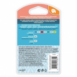 DYMO 91331 Black on White LetraTag Plastic Label Tape - 12mm x 4m