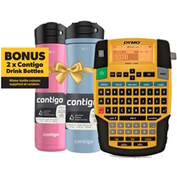 DYMO Rhino 4200 Yellow Industrial Thermal Transfer Label Maker & Contigo Kit