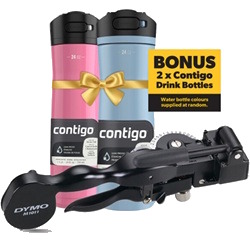 DYMO Rhino M1011 Heavy Duty Metal Embossing Tool & Contigo Kit