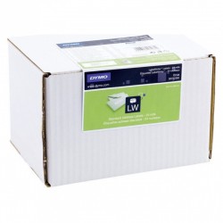DYMO S0722360 Black on White Standard Address Paper LabelWriter Label Roll - 28mm x 89mm Label, 130 Labels per Roll, 24 Rolls