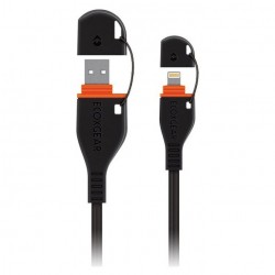 EcoXgear EcoXCable Lightning Waterproof Rugged Charging Cable