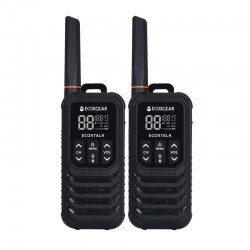 EcoXgear ECOXTALK EXG200 2-Watt IP67 Handheld UHF Radio Twin Pack (13km)