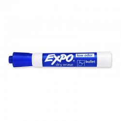 Expo Whiteboard Marker Bullet Tip Blue - Box of 12