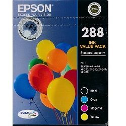 4 Pack Epson 288 Genuine Value Pack