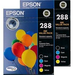 8 Pack Epson 288 Genuine Bundle