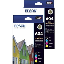 8 Pack Epson 604 Genuine Bundle