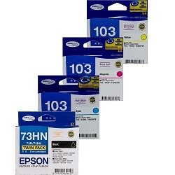 Epson 73HN-103 5 Pack Bundle (Genuine) Epson 73HN-103 5 Pack Bundle (Genuine)