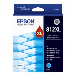 Epson 812XL Cyan High Yield Genuine Ink Cartridge