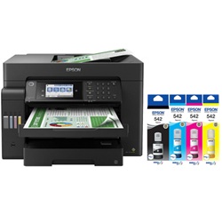5 Pack Epson EcoTank WorkForce ET-16600 & T542 Inks Value Pack