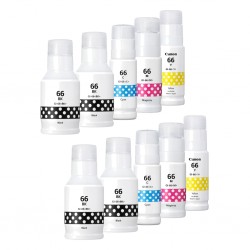 10 Pack Canon Compatible GI-66 Ink Bottles
