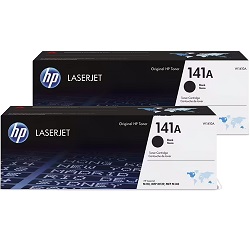 2 Pack HP 141A Genuine Bundle