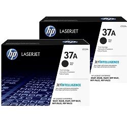 2 Pack HP 37A Genuine Bundle