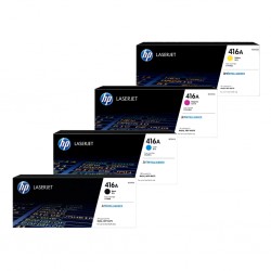 4 Pack HP 416A Genuine Toner Cartridges (W2040A-4A)