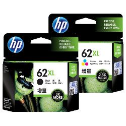 4 Pack HP 62XL Genuine Bundle