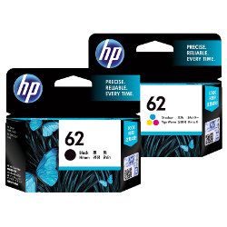 2 Pack HP 62 Genuine Bundle