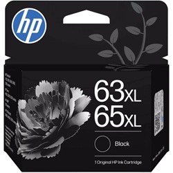 HP 63XL/65XL Black High Yield Genuine Ink Cartridge (B7RT5AA)