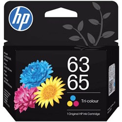 HP 63/65 Tri-Colour Genuine Ink Cartridge (B7RT2AA)