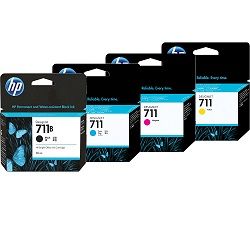 4 Pack HP 711-711B Genuine Bundle