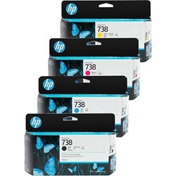 4 Pack HP 738 Genuine Ink Cartridges