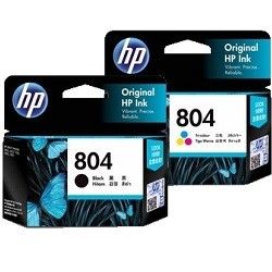 2 Pack HP 804 Genuine Bundle