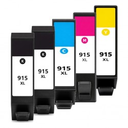 5 Pack HP Compatible 915XL Ink Cartridges