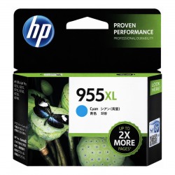 HP 955XL Cyan High Yield Genuine Ink Cartridge (L0S63AA)