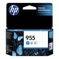 HP 955 Cyan Genuine Ink Cartridge (L0S51AA)