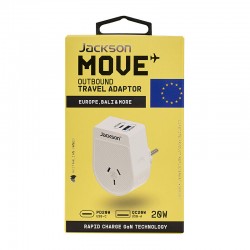 Jackson Outbound Europe Bali Travel Adapter