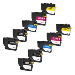 10 Pack Compatible Brother LC3333 Ink Cartridges
