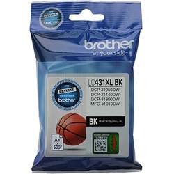 Brother LC431XLBK Black High Yield Genuine Ink Cartridge
