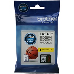 Brother LC431XLY Yellow High Yield Genuine Ink Cartridge