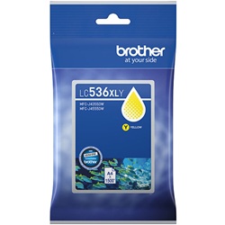 Brother LC536XLY Yellow High Yield Genuine Ink Cartridge
